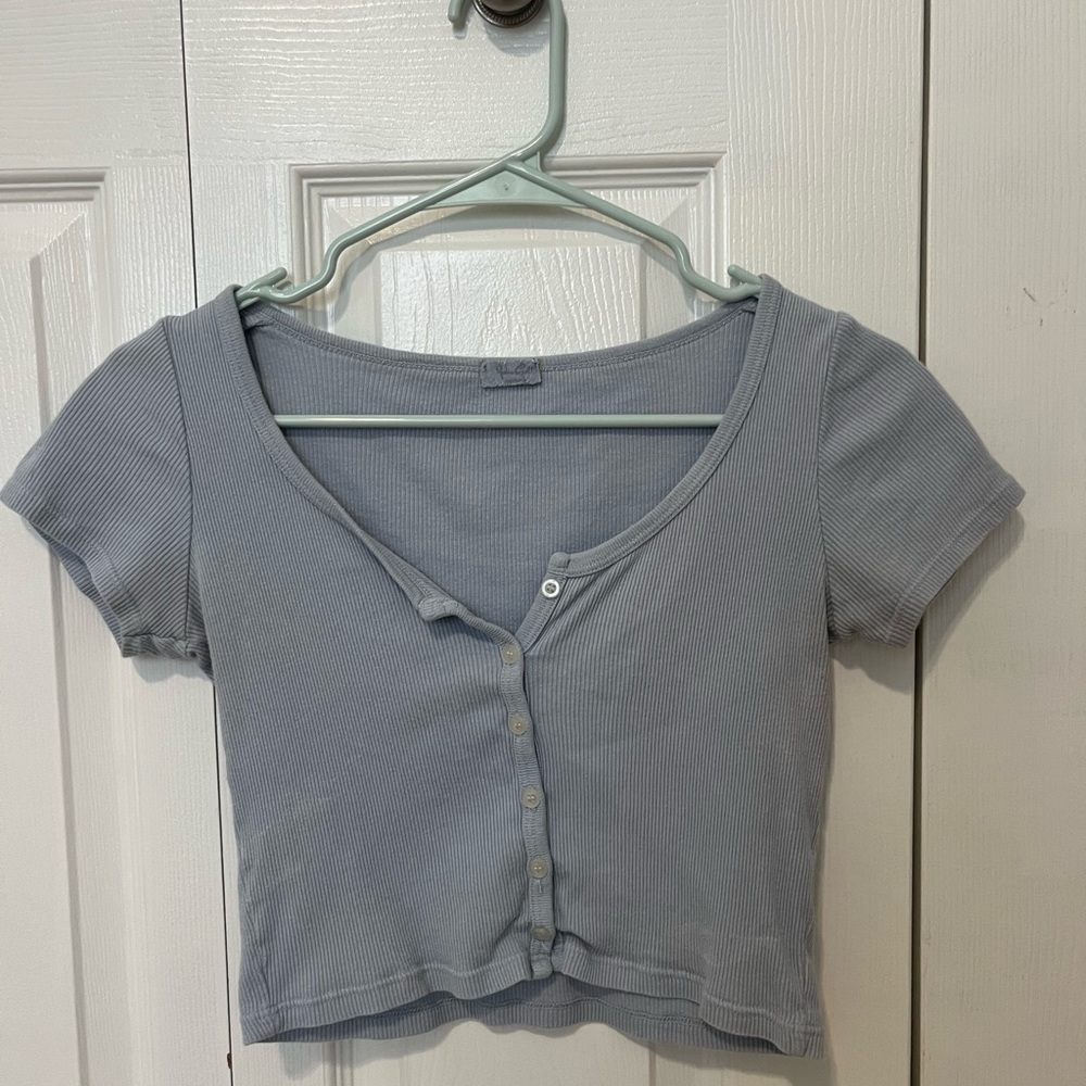Blue Brandy Melville Button Up